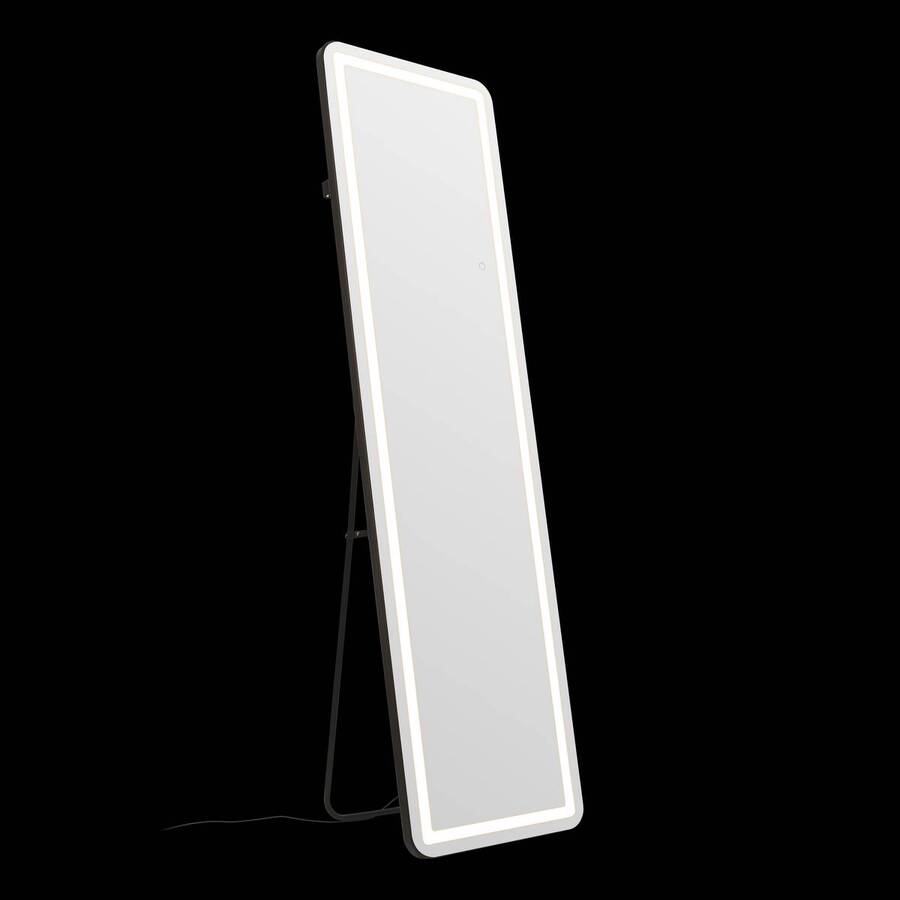 Miroir led, 40x150 cm, argent