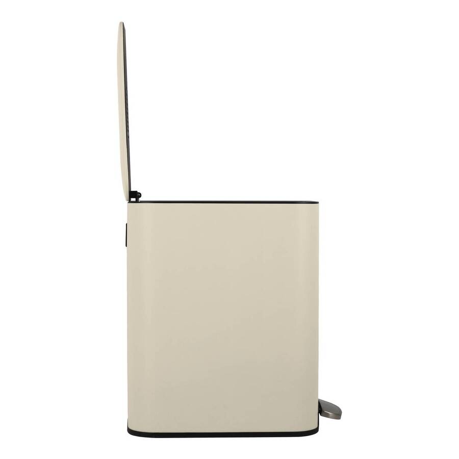 Poubelle manuelle slim, 20l, argile Delta