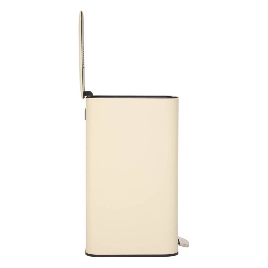 Poubelle manuelle slim, 30l, argile Delta