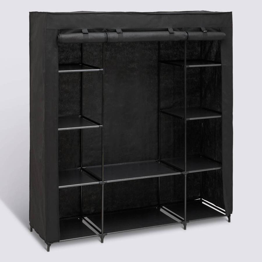 Penderie, 165x155 cm, noir Dressy