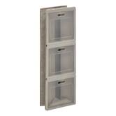 Rangement 3 cases, 30,5x30,5 cm, beige Cube'n door
