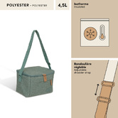 Sac repas, 4,5l, vert 
