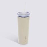 Gobelet isotherme avec paille, 0,7l, beige lin