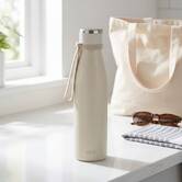 Bouteille isotherme, acier inoxydable, 0,65l, beige lin 