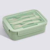 Lunch box avec couverts, 1,2l, vert