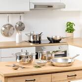 Set de 3 ustensiles de cuisine, l.33 cm, argent Brillance