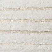 Tapis cotelé, coton, 75x50 cm, blanc Solis
