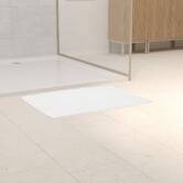 Tapis cotelé, coton, 75x50 cm, blanc Solis
