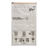 Lot de 4 sacs compresseurs avec pompe, l.59/80/120 cm, transparent Airless