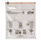 Lot de 4 sacs compresseurs avec pompe, l.59/80/120 cm, transparent Airless