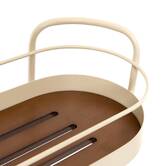 Étagère de douche, 3 niveaux, beige Argileo
