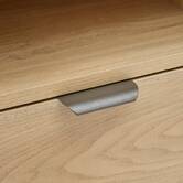 Table de chevet 1 porte, 40,5x39,5 cm, beige Alvo
