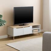 Meuble tv 2 portes, 120x40 cm, blanc Luma