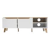 Meuble tv 2 portes, 120x40 cm, blanc Luma
