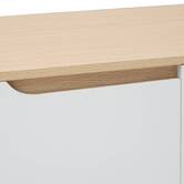 Meuble tv 2 portes, 120x40 cm, blanc Luma