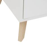 Meuble tv 2 portes, 120x40 cm, blanc Luma