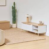 Meuble tv 2 portes, 120x40 cm, blanc Luma