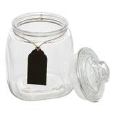 Bonbonnière en verre avec ardoise, 1,2l, transparent Bonby