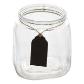 Bonbonnière en verre avec ardoise, 1,2l, transparent Bonby