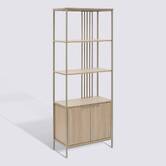 Étagère 2 portes, 68,4x35 cm, sable Duna