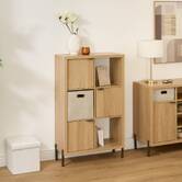 Étagère 6 cases, 74x32 cm, beige Alvo