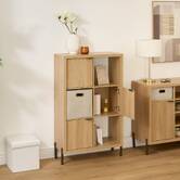Étagère 6 cases, 74x32 cm, beige Alvo