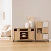 Étagère 6 cases, 74x32 cm, beige Alvo