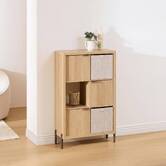 Étagère 6 cases, 74x32 cm, beige Alvo