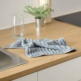 Lot de 2 chiffons, 30x30 cm, argile et gris