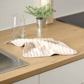 Lot de 2 chiffons, 30x30 cm, argile et gris