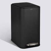 Poubelle manuelle slim, 20l, noir Delta