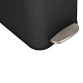 Poubelle manuelle slim, 20l, noir Delta
