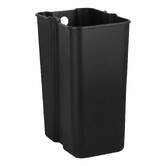 Poubelle manuelle slim, 20l, noir Delta