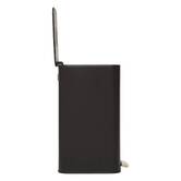 Poubelle manuelle slim, 30l, noir Delta