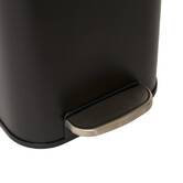 Poubelle manuelle slim, 30l, noir Delta