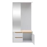 Vestiaire, 170x80 cm, blanc Luma