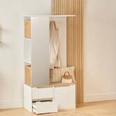 Vestiaire, 170x80 cm, blanc Luma
