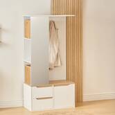 Vestiaire, 170x80 cm, blanc Luma