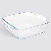 Plat, 20x17 cm, vere borosilicate, transparent Essentiels