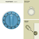 Minuteur, d.6 cm Colors
