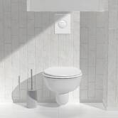 Brosse wc, h.40 cm, blanc Colorama