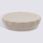Porte-savon, d.11 cm, grès, beige lin Colorama