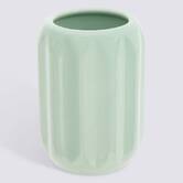 Porte-brosse à dents, d.8 x h.11,9 cm, grès, vert céladon Colorama