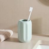 Porte-brosse à dents, d.8 x h.11,9 cm, grès, vert céladon Colorama