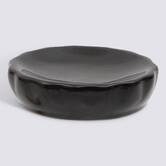 Porte-savon, d.11 cm, grès, noir Colorama