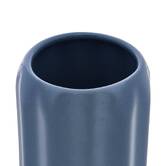 Porte-brosse à dents, d.8 x h.11,9 cm, grès, bleu Colorama