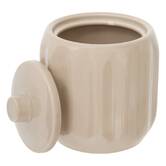 Pot à cotons, d.12,5 cm, beige Colorama