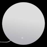 Miroir led, d.50 cm, argent Halo