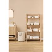 Lot de 3 paniers de rangement, d.14/16/18 cm, blanc Bouclette