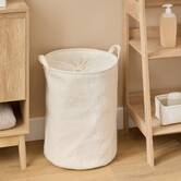 Corbeille à linge, 56l, blanc Bouclette